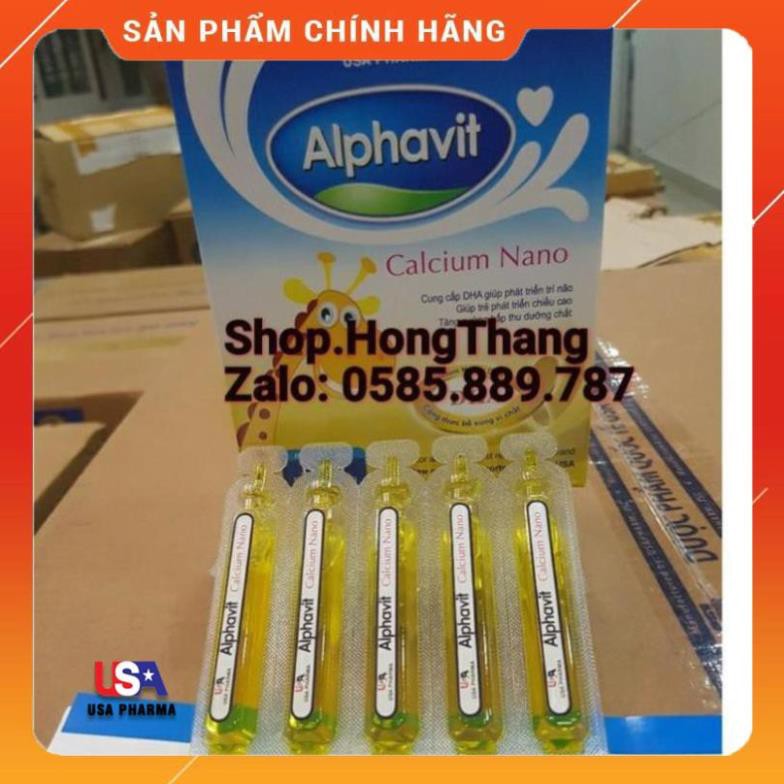 [Viên uống] Alphavit Calcium Nano canxi bổ sung canxi cho bé giúp bé phát triển chống còi xương suy dinh dưỡng