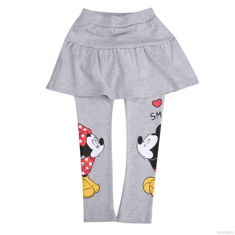【dudubaba】Spring/Autumn Baby Girls Cotton Cartoon Fake Skirt Leggings 2~8 Years Old