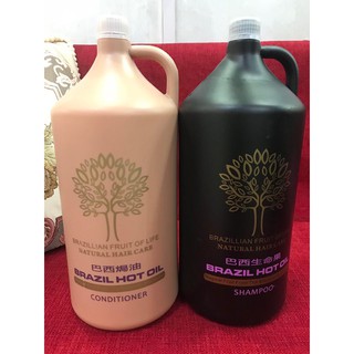 Can Dầu Gội Xả  BRAZIL HOT OIL Hương Thơm Nước Hoa 5000ML X 2