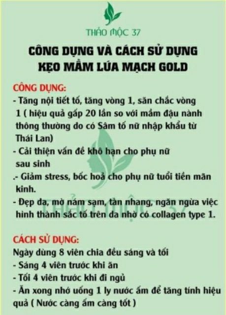 (free ship) khi mua 3 hộp kẹo mầm lúa mạch nở ngực ,đẹp da . | BigBuy360 - bigbuy360.vn