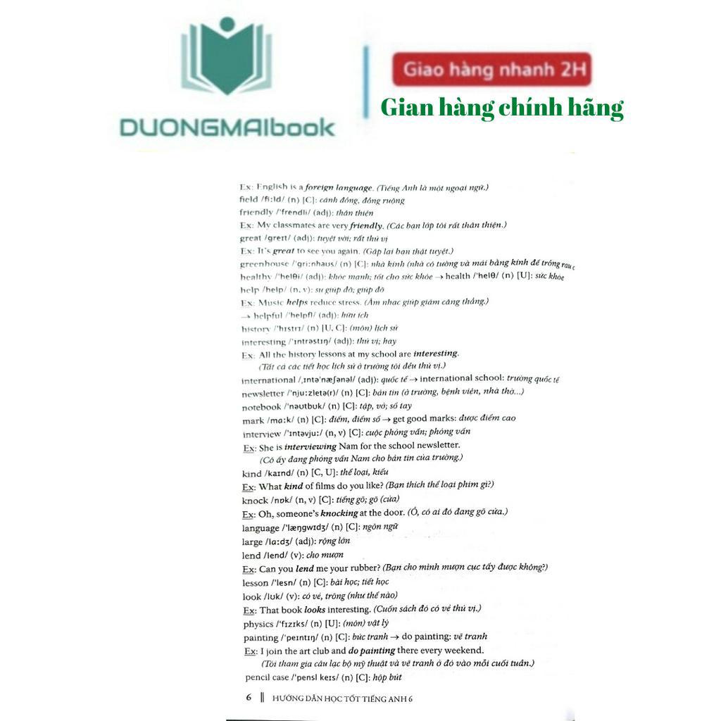 Sách - Hướng dẫn học tốt Tiếng anh 6  - Mai Lan Hương