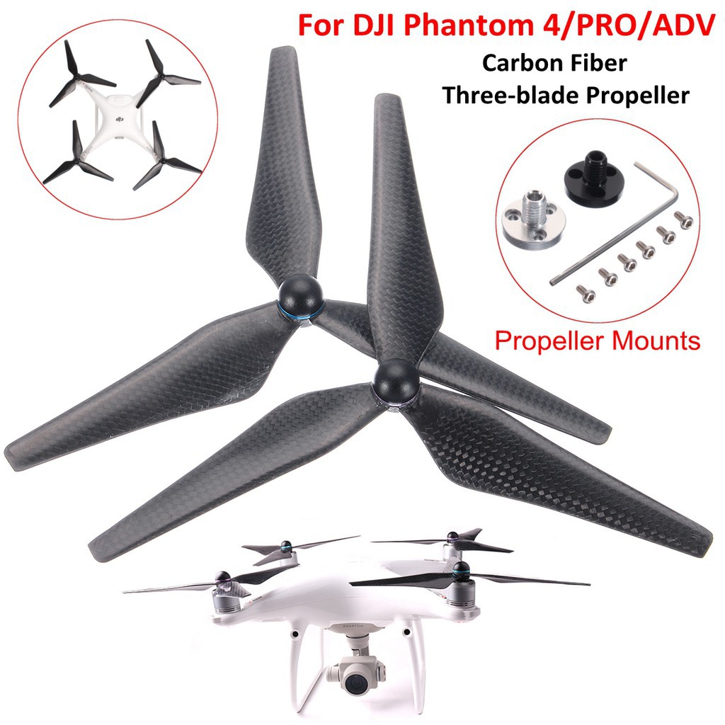 Set 2 cánh quạt bay bằng sợi carbon cho DJI Phantom 4 4pro