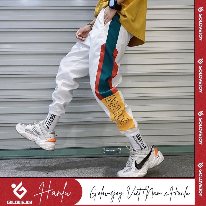 Quần jogger nam nữ chất vải gió mềm mịn, phong cách street wear MAMC