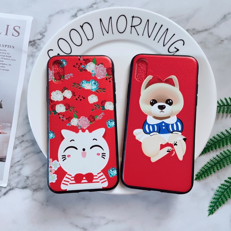 Ốp iphone X/Xs Viền Nhựa Dẻo Nhiều Hình Siêu Đáng Yêu