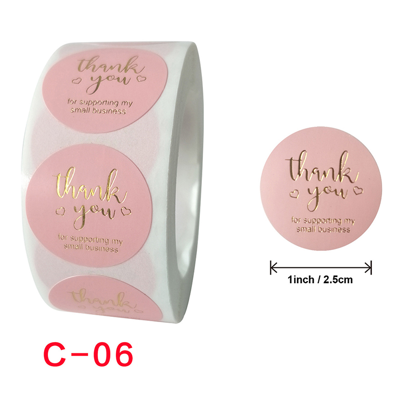 Set 500 Miếng Dán Chữ Thank You Xinh Xắn