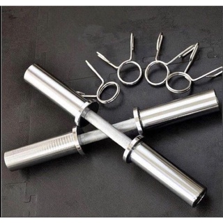 Bộ 2 đòn tạ tay dài 50cm phi 50 hàng nhập khẩu dùng cho tạ cao su