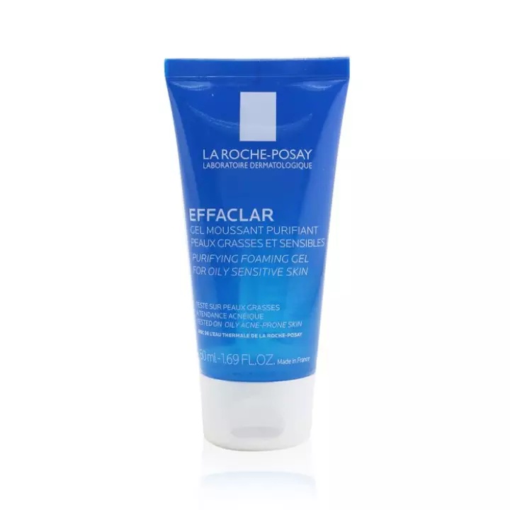 La Roche Posay Effaclar Gel Tạo Bọt Làm Sạch Dành Cho Da Nhạy Cảm Với Dầu, 50Ml/1.7Oz