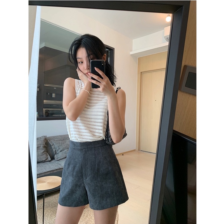 Áo tank top Xiaozhainv sát nách cổ tròn 4 màu thời trang quyến rũ cho nữ