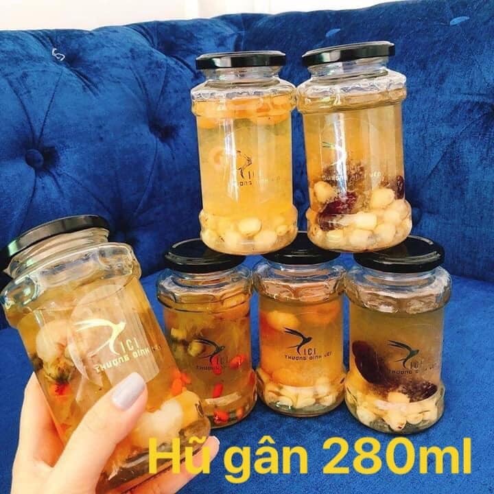 Hũ đựng yến trưng, hoa quả - Hình ong, có gân, tròn trơn,... - Nắp thiếc vàng, đen  [ RẺ VÔ ĐỊCH]