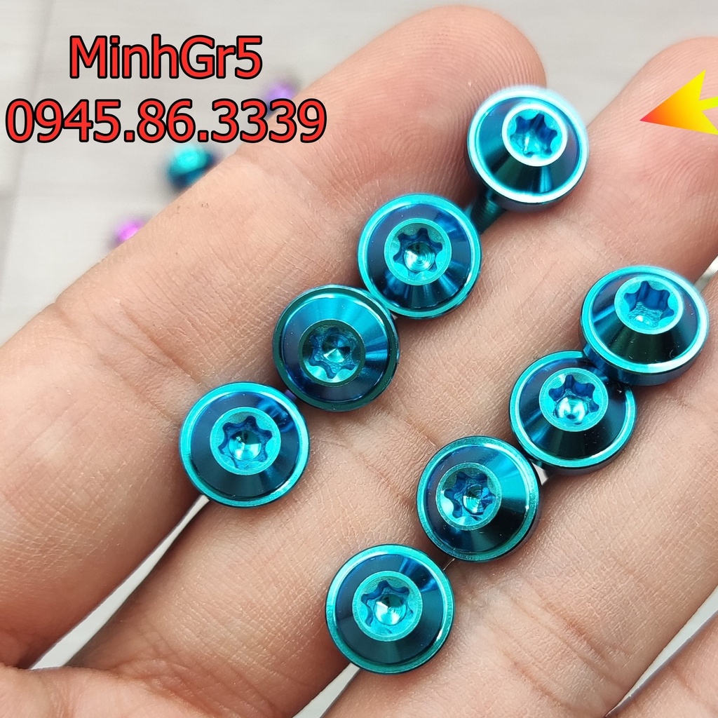 COMBO 4 ỐC TITAN GR5 GẮN HỘP XÍCH  WAVE DREAM FUTURE