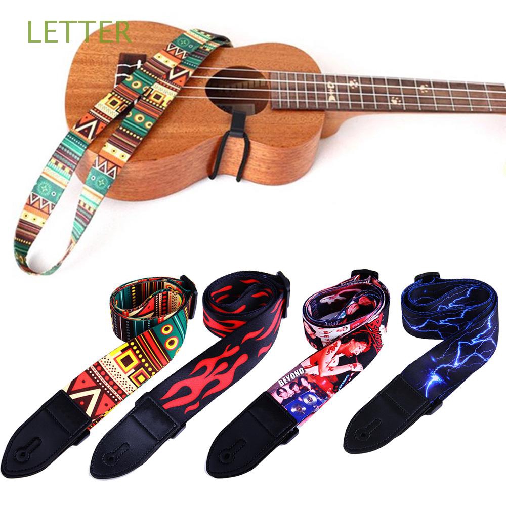 Dây đeo đàn guitar phối da PU nhiều màu chất lượng cao