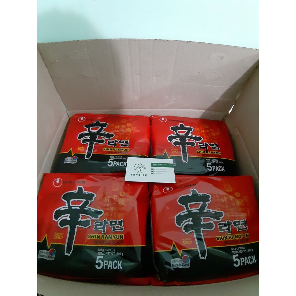 Lốc 5 Gói Mì Nongshim Shin Ramyun - Hàn Quốc | BigBuy360 - bigbuy360.vn