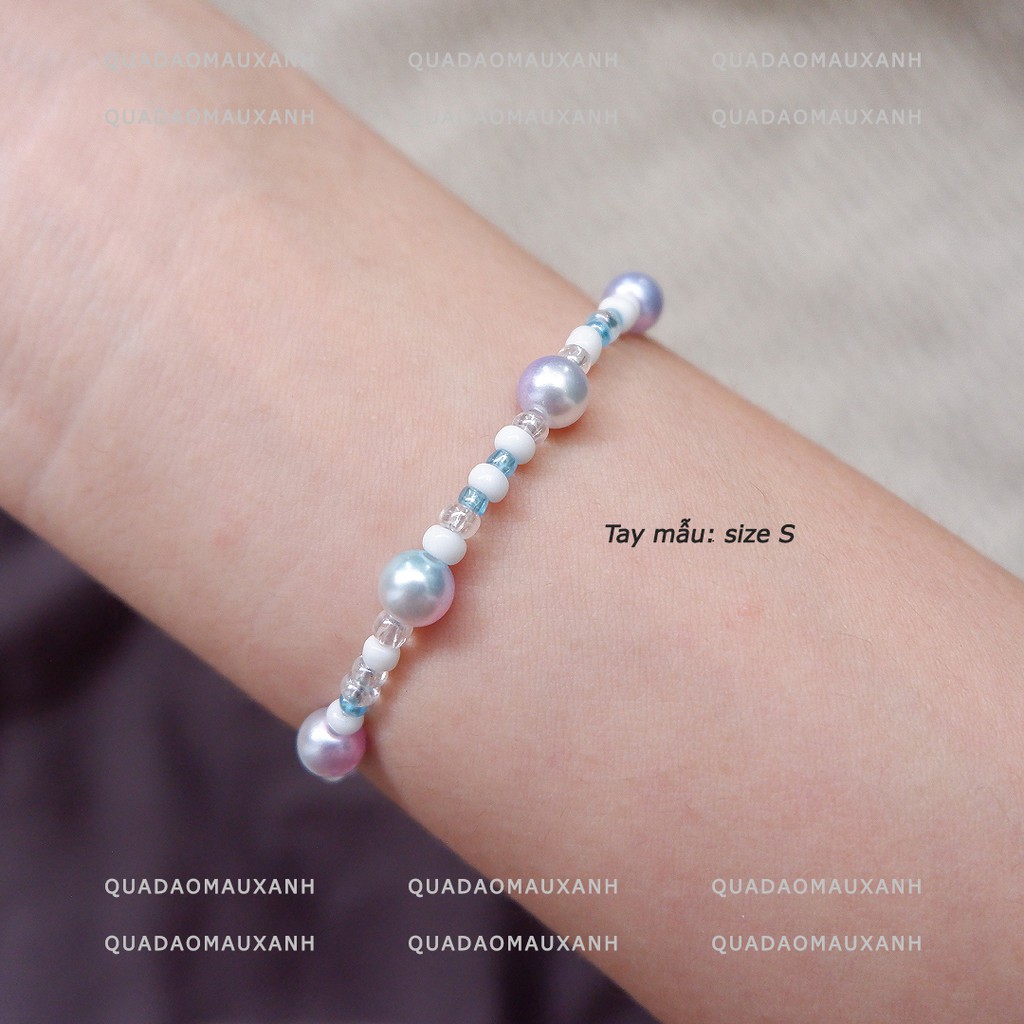 Taeyeon bracelets, vòng tay hạt cườm handmade do SNSD Tae yeon thiết kế #K-pop idol cheap moment #Quadaomauxanh