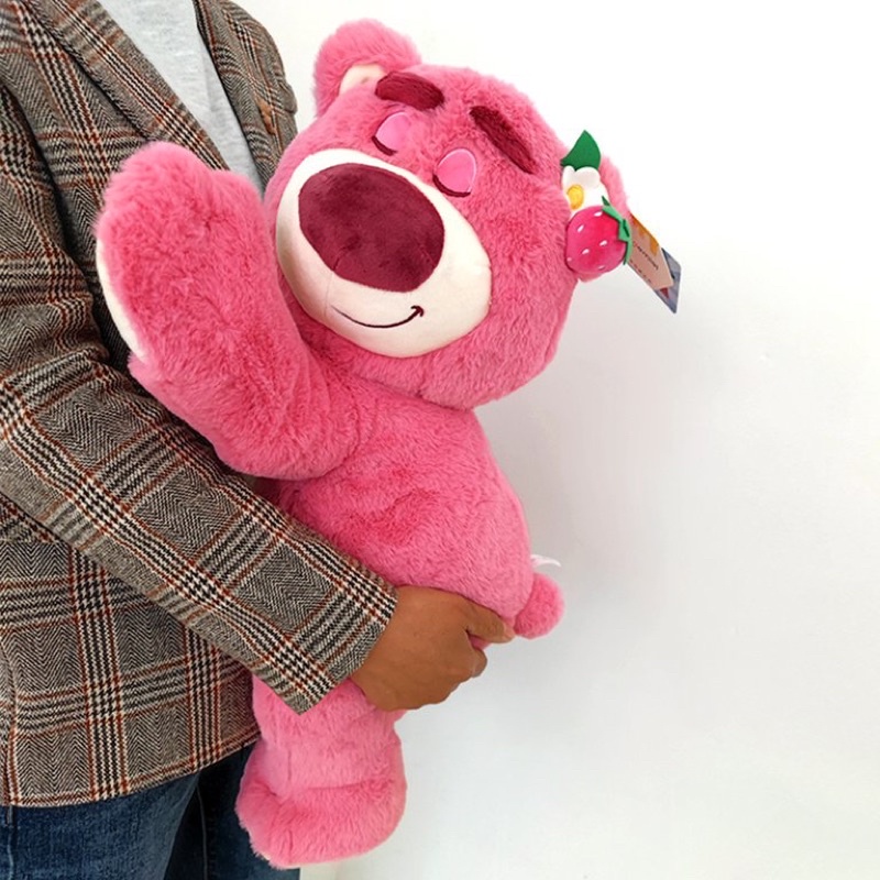 Gấu Bông Gấu Dâu Lotso nằm ngủ 45cm-50cm siêu xinh |ẢNH THẬT|
