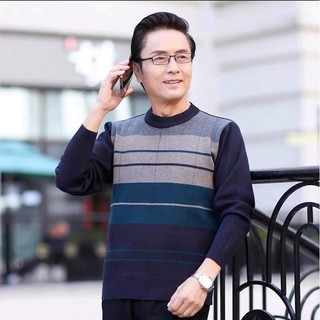 Áo len trung niên cho bố - áo len nam cho người già người trung tuổi dày dặn