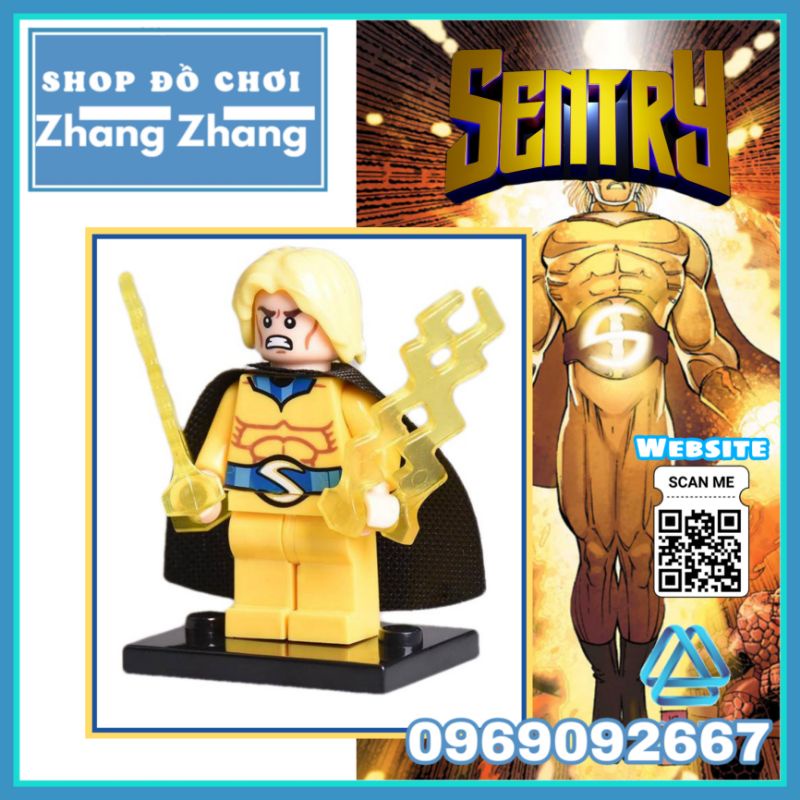 Đồ chơi Xếp hình Sentry Robert Raynolds siêu anh hùng Marvel Minifigures POGO PG044