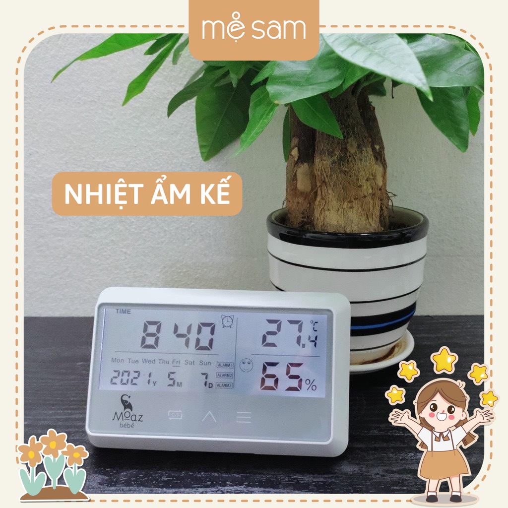 Nhiệt kế đo độ ẩm Moazbebe MB027