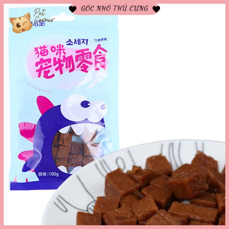 Snack thịt bò và cá hồi ít chất béo cho chó mèo