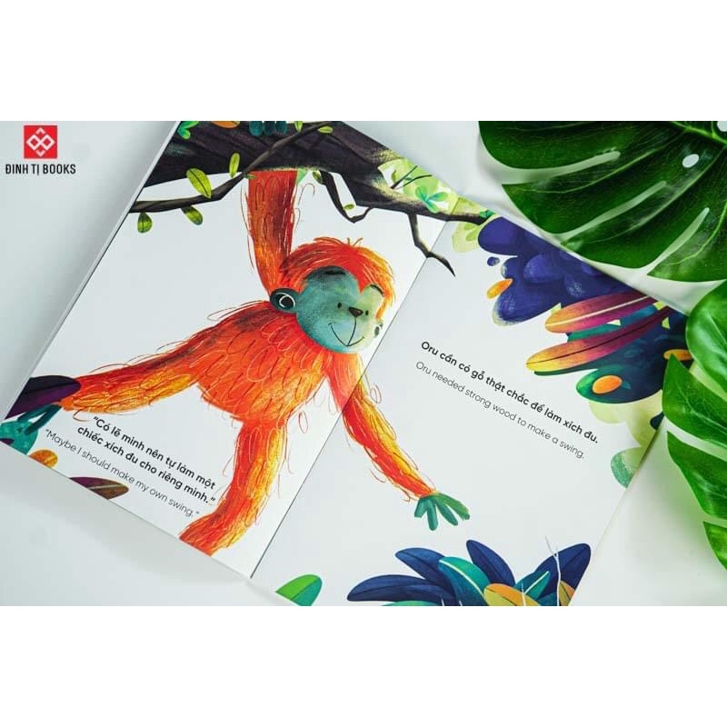 SÁCH - Truyện tranh song ngữ Việt-Anh dành cho trẻ em - Cùng học cư xử tốt- Bé học tính kiên trì - Being persistent
