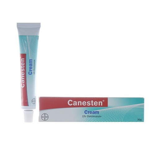 Kem bôi ngoài da Canesten Cream 20g - Dung dịch vệ sinh Canesten 100ml [caneten, canestan]