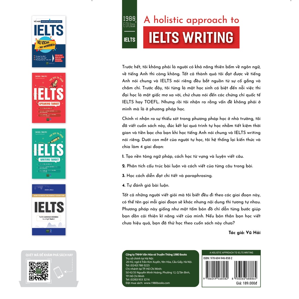 Sách - A Holistic Approach To Ielts Writing (Vũ Hải - 1980)