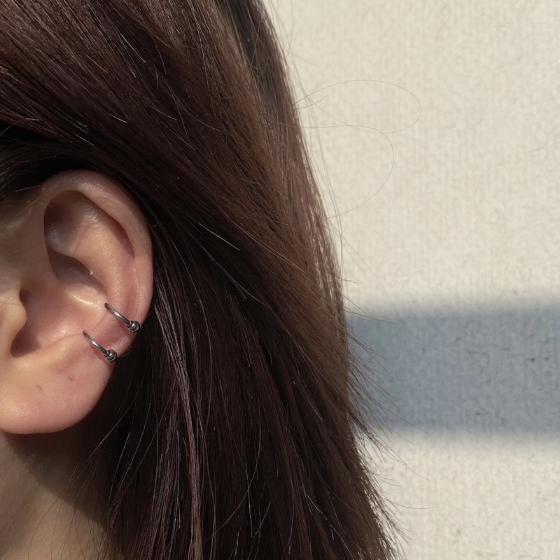 Khuyên kẹp vành tai thép - Titan Madde / khuyên kẹp không cần lỗ xỏ