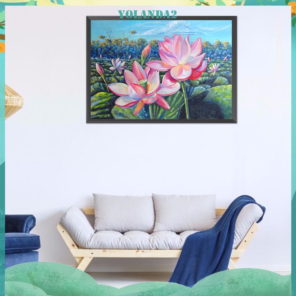 Toàn Bộ Tranh Thêu Chữ Thập Họa Tiết Hoa Sen 11CT