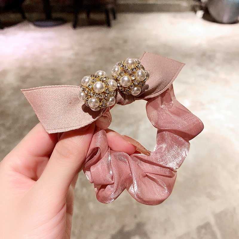 Dây Cột Tóc Đính Ngọc Trai Thời Trang Dành Cho Nữ