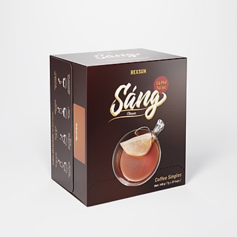 Cà Phê Túi Lọc Sáng Classic RexSun - 140g