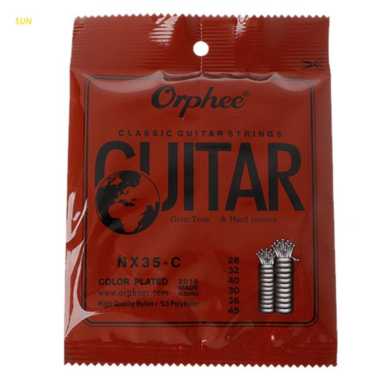 Set 6 Dây Đàn Guitar Cổ Điển NX35-C 028-045 Inch