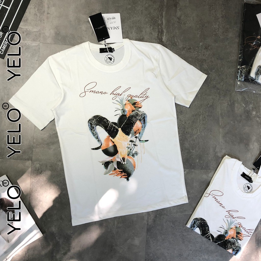 Áo Phông Mùa Hè Áo Thun Nam Tay Lỡ In Hình 3D Kim Ngưu Chất Thun Cotton Thoáng Mát YELO- AC106 | BigBuy360 - bigbuy360.vn