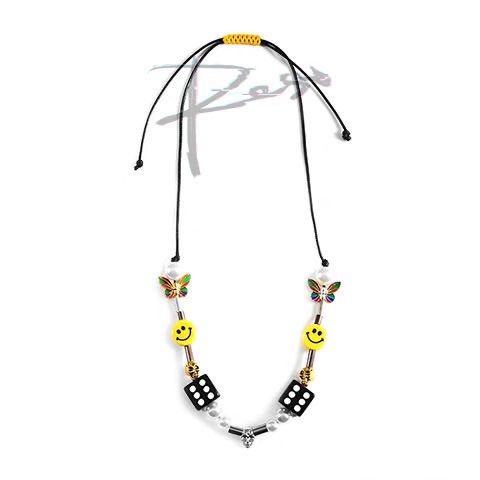 Vòng Cổ Hợp Kim Mặt Hình Khối Xúc Xắc Phong Cách Hàn Quốc