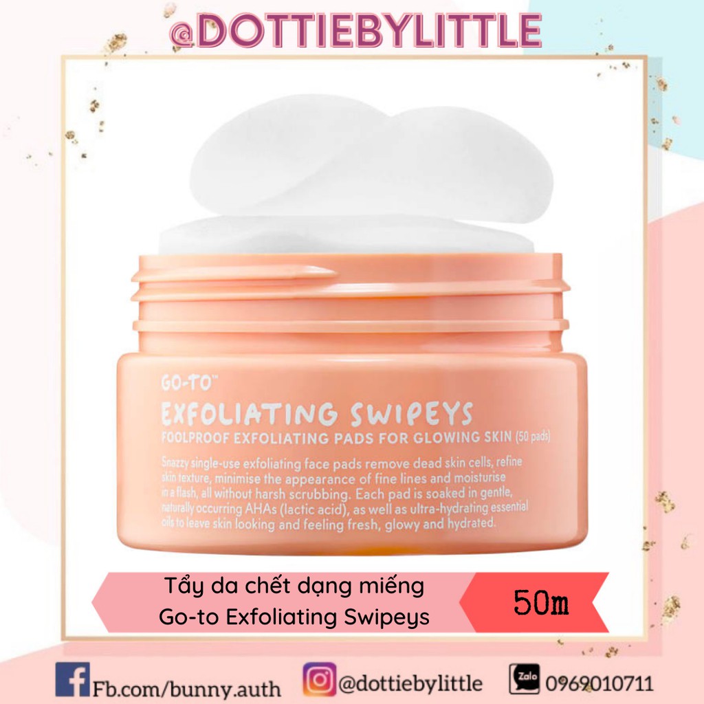 Tẩy da chết dạng miếng Go-to Exfoliating Swipeys