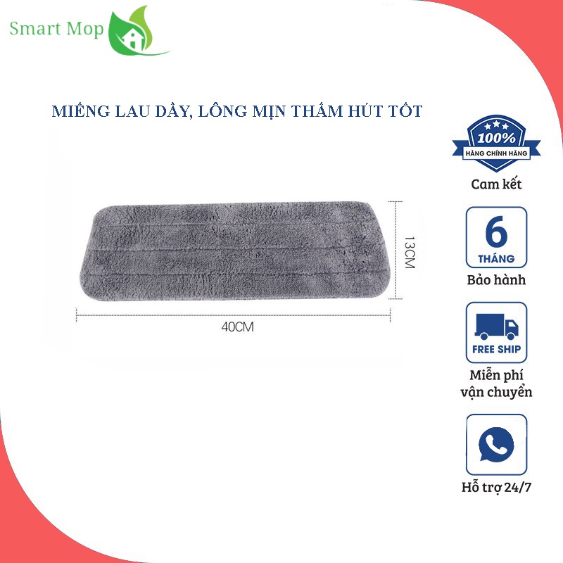 Cây Lau Nhà Phun Sương Tay Cầm Cán Dài Bằng iNox Chắc Chắn Đầu Xoay 360 Độ Tiện Dụng, Chổi Lau Nhà Thông Minh - MOP PRO