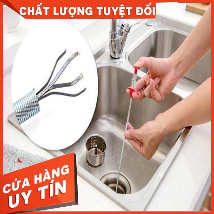 [Ảnh Thật+Video][Hàng Loại 1] Dây Thông Tắc Cống Lò Xo Gắp Rác Tiện Dụng