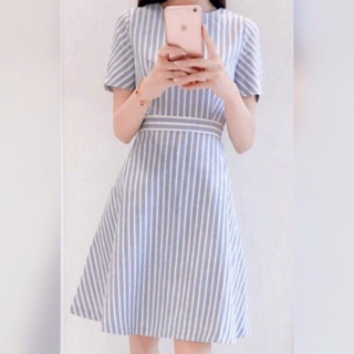 Đầm sọc basic (kèm hình thật)