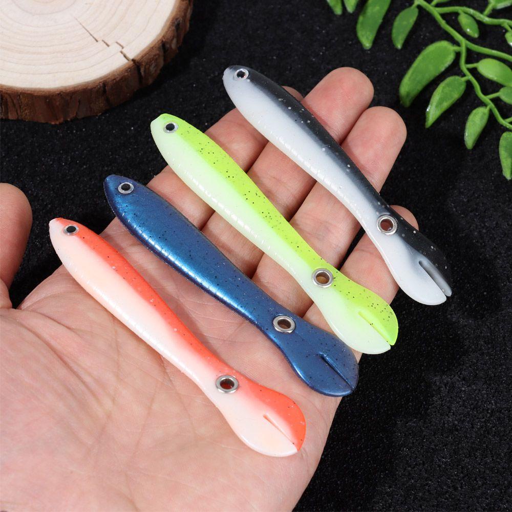 Set 5 Mồi Câu Cá Nhân Tạo Bằng PVC Mềm Nhiều Màu Sắc