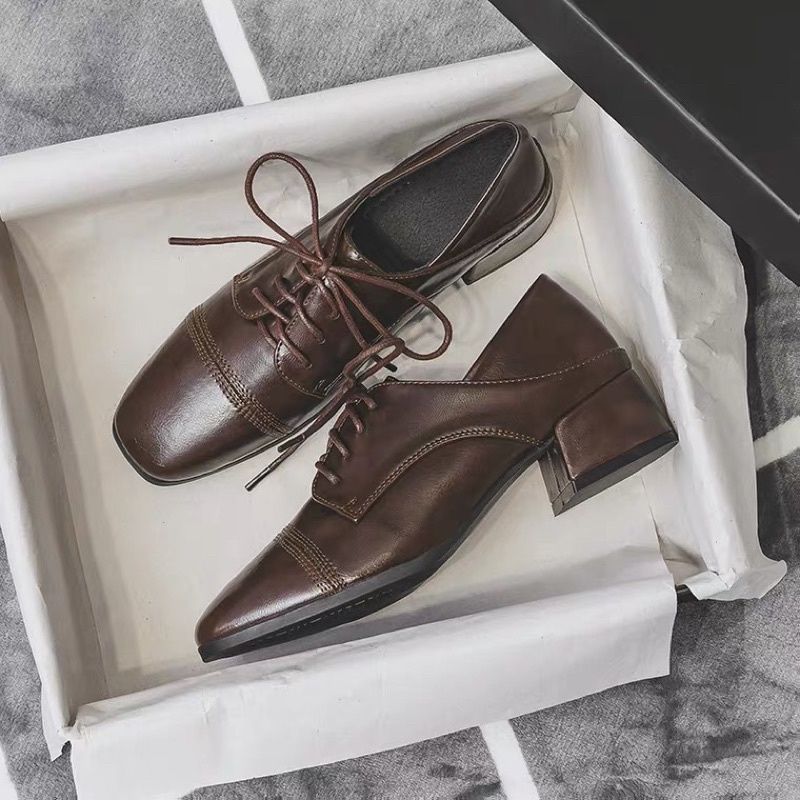 Giày dáng oxford đế 4cm gót có gập