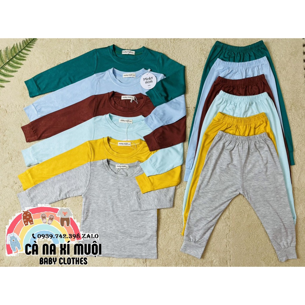 FULL SIZE 7-30KGBộ Minky Mom Dài TayFREE SHIP Cho Bé Gái &amp; Trai ,Hàng Chuẩn Thun Lạnh