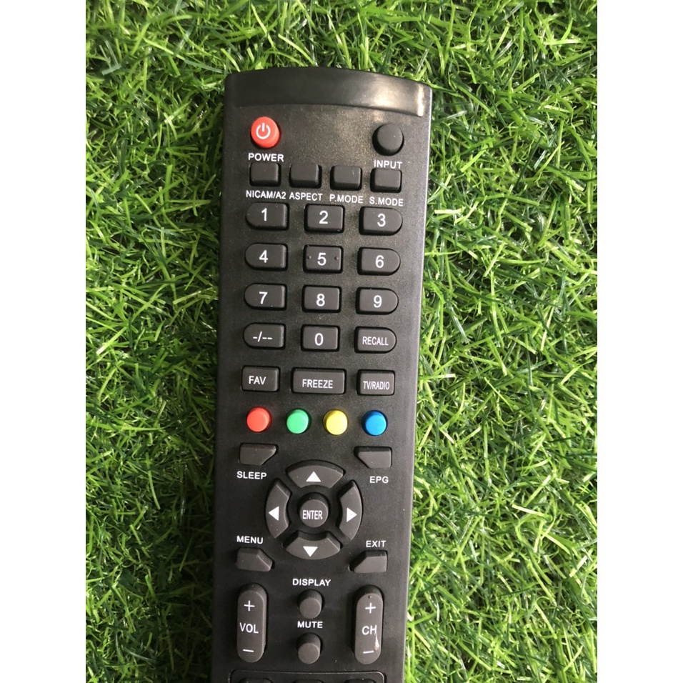 Điều khiển tivi Asanzo bản to nút đỏ và nút đen trên cùng - tặng kèm pin chính hãng - Remote TV Asanzo