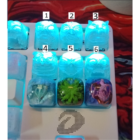 Keycap lẻ, nút bàn phím cơ demon xuyên led