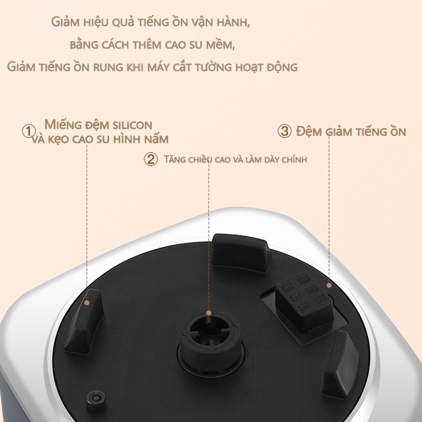 ĐA NĂNG Máy làm sữa hạt , Máy Làm Sữa Đậu Nành - Máy Xay Sinh Tố 1,75L-với 18 menu thông minh -Hạn bảo hành 3 tháng