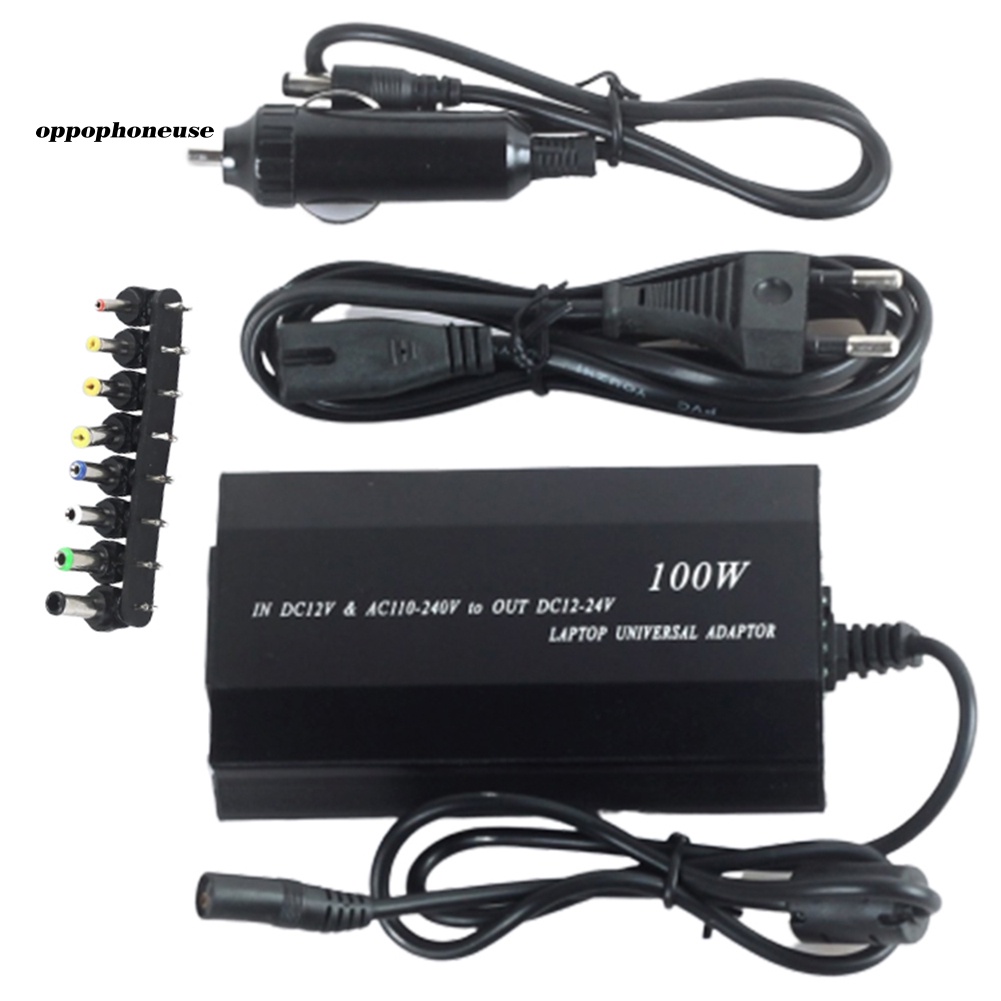 *DNPJ* 100W 12-24V Universal Notebook Laptop Car DC Charger AC Power Supply Adapter