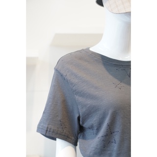 Áo thun cotton Xám sao 150