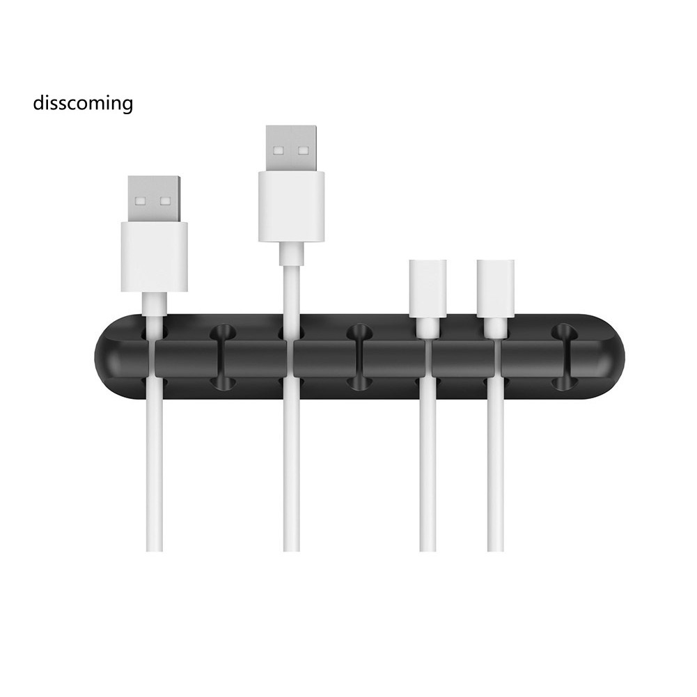 Set 1 / 3 Kẹp Cố Định Dây Cáp Bằng Silicone Tự Dính Tiện Lợi