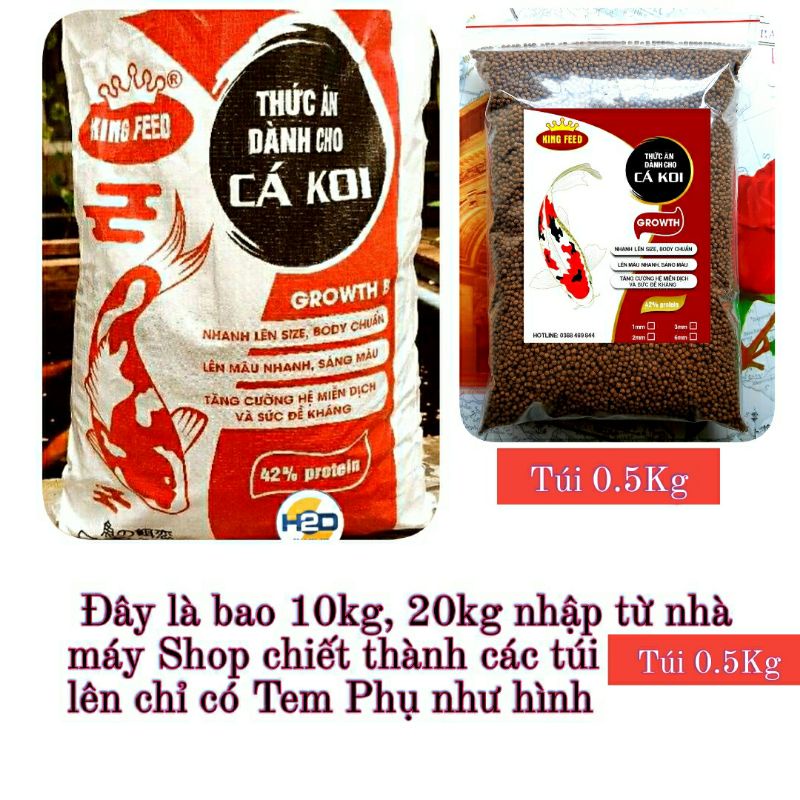 Cám koi King feed 42% đạm
