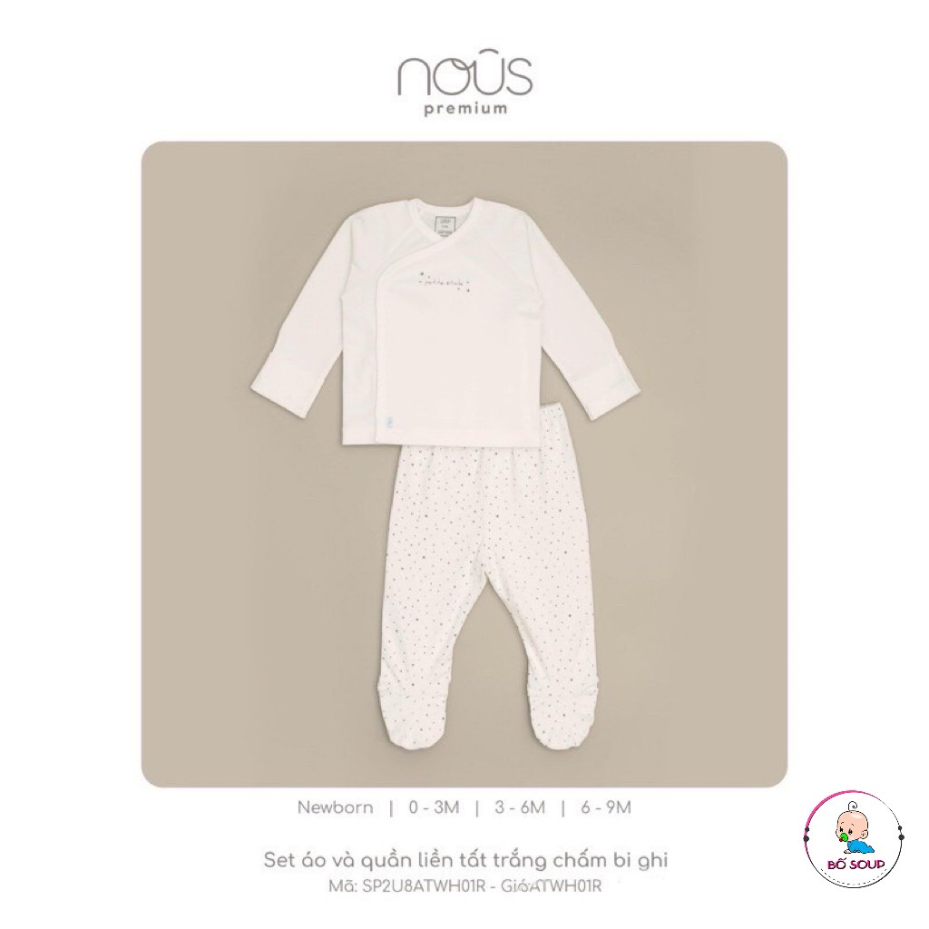 Set Áo Và Quần Liền Tất - Nous Premium Dòng Sản Phẩm Cao Cấp - Cho Bé Sơ Sinh