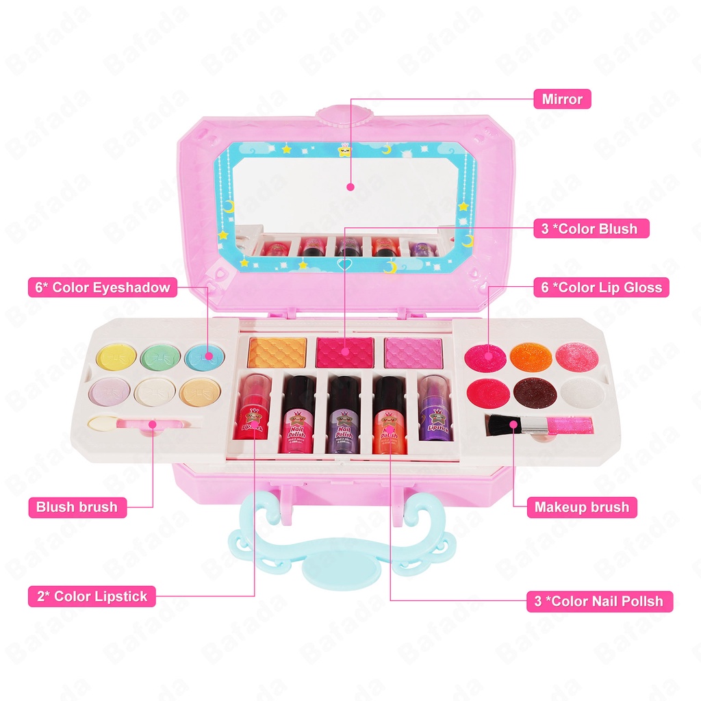 Bộ trang điểm giả vờ công chúa Disney an toàn đã được kiểm nghiệm làm đồ chơi cho trẻ