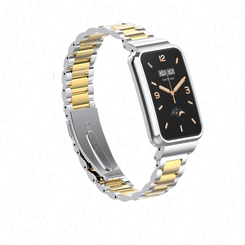 Dây Đeo Kim Loại Thay Thế Cho Đồng Hồ Thông Minh Xiaomi Mi Band 7 Pro + Ốp
