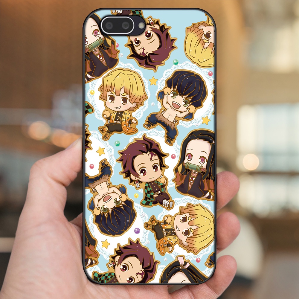 Ốp lưng Oppo A3S viền đen in hình Zenitsu Kimetsu no Yaiba